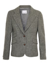 Shetland Wool Blazer - Light Grey