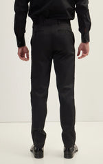 Side Stripe Tuxedo Pants - Black