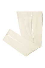 Side Stripe Tuxedo Pants - Off White