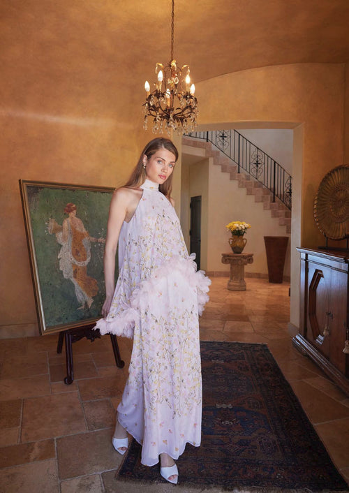 High-Low Floral Maxi - Pink