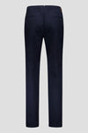 Soft Touch Satin Weave Cotton Trousers - Navy