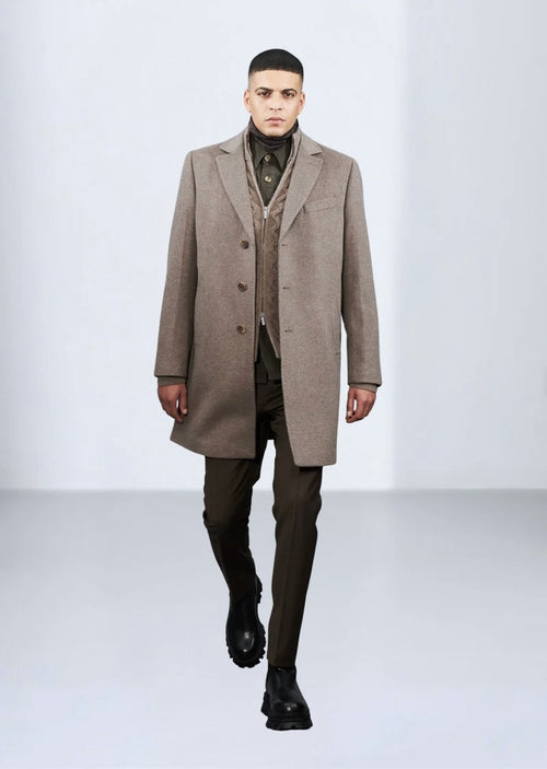 Wool Cashmere Overcoat - Grey