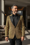 Art Deco Tuxedo Jacket - Gold