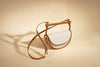 Leather Wrapped Bar Handle Bag - Ecru