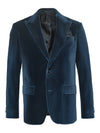 Velvet Peak Lapel Tuxedo Jacket - Navy