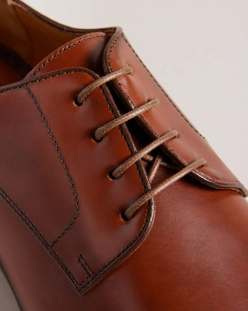 Leather Derby Shoe - Tan