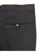Slim Fit | Cuffed Trousers - Black