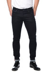 Reflective Detail Slim Fit Stretch Denim - Dark Blue