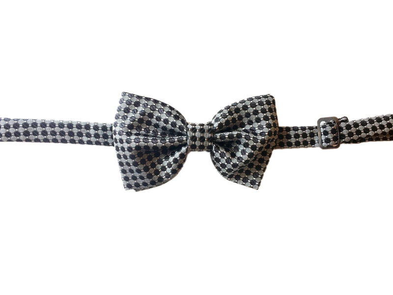 Printed Bowtie- Grey/Black