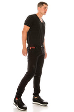 Distressed Slim Denim- Black