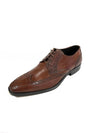 Italian Leather Brogue Oxfords - Brown