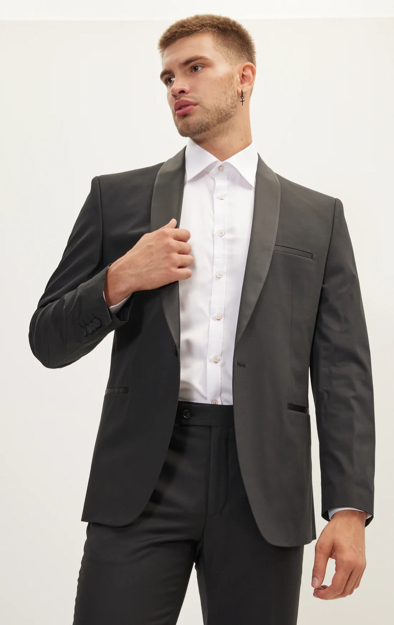 Classic Shawl Lapel Tuxedo- Black