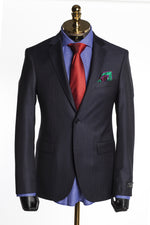Merino Wool Tonal 2 Piece Suit - Black