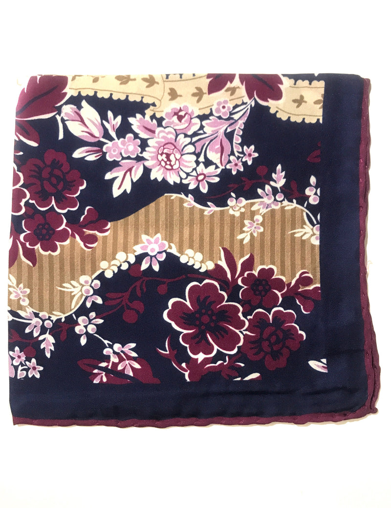 Silk Pocket Square - Purple