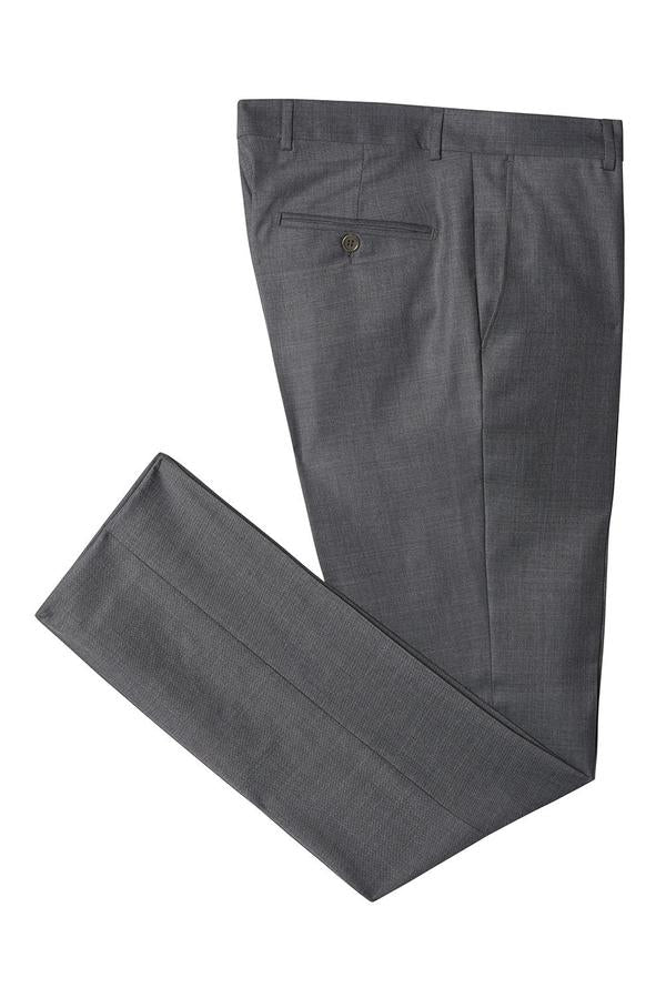 grey tapered dress pants SUITSUPPLY Light Grey Slim Leg Tapered Suit Pants, Pure S120's Tropical Wool, Size: 32L, Men's Trousers