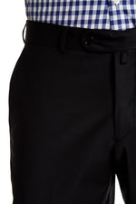 Merino Wool Trousers- Black