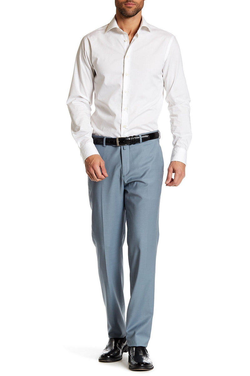 Merino Wool Trousers- Sky Blue