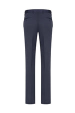 Solid Tuxedo Dress Pants- Navy