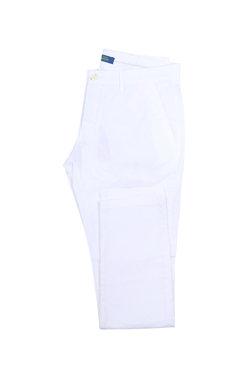 Lightweight Cotton Pants - White