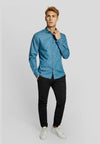Slim Fit | Denim Style Shirt - Blue