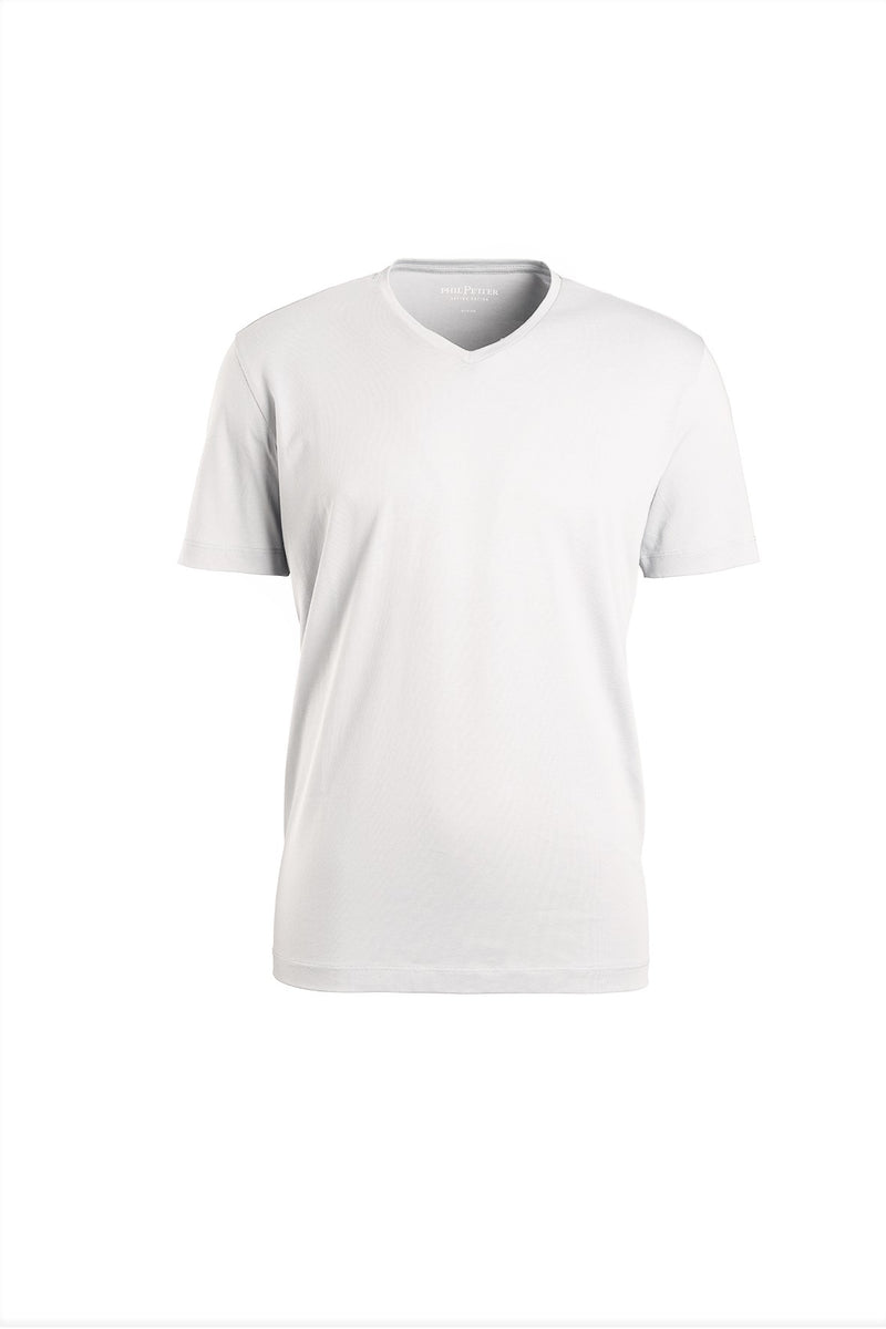 Supima Cotton V-Neck T-Shirt - White