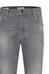 Handcrafted Stretch Cotton Denim - Grey