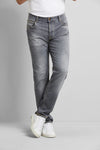 Handcrafted Stretch Cotton Denim - Grey