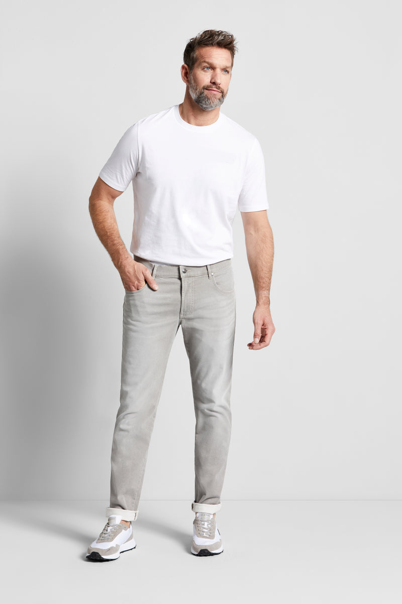 Lightweight Stretch Denim - Light Grey