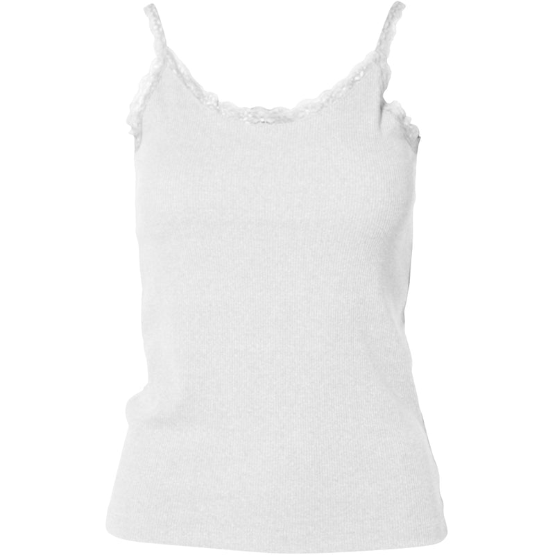 Luna Ribbed Top - Creme