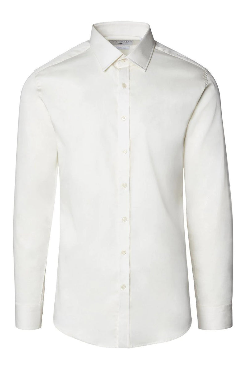 Italian Collar Dress Shirt- Beige