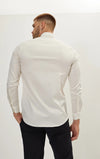 Italian Collar Dress Shirt- Beige