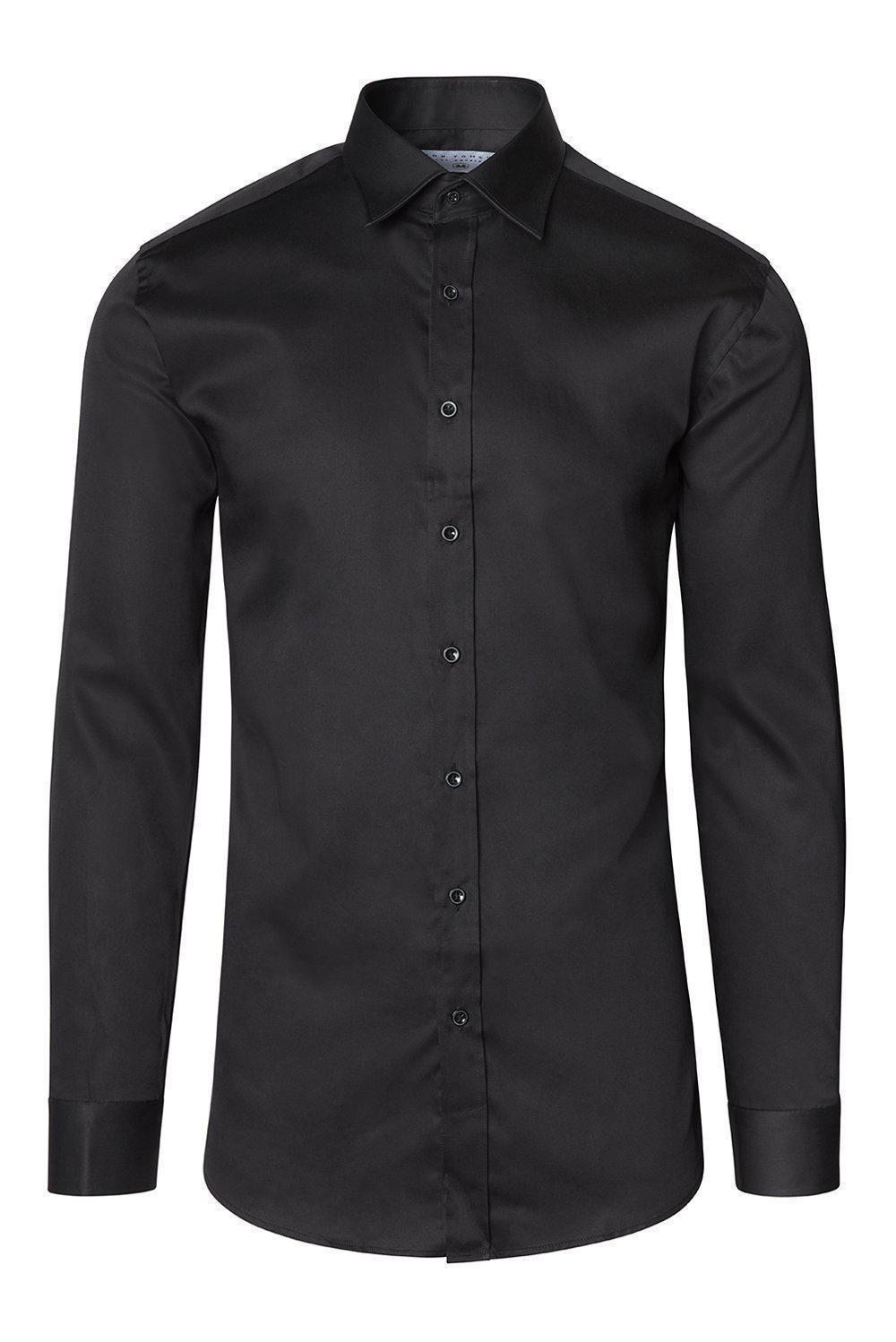 Italian Collar Dress Shirt - Black dolce MODA Italian Collar Dress Shirt - Black dolce MODA