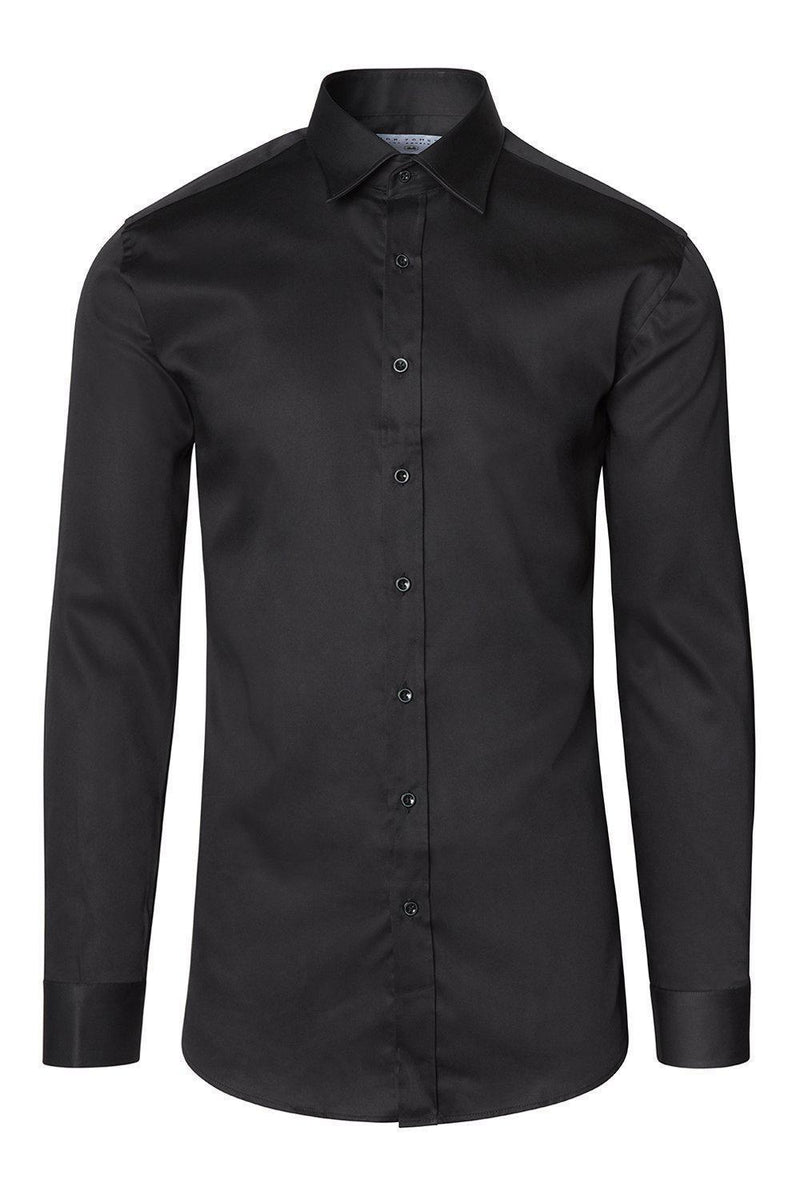 Italian Collar Dress Shirt - Black dolce MODA Italian Collar Dress Shirt - Black dolce MODA