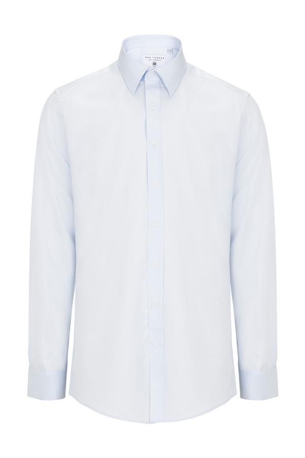 Italian Collar Dress Shirt- Light Blue