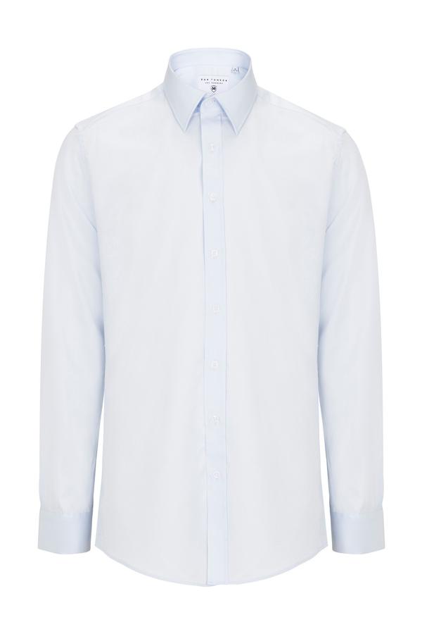 Italian Collar Dress Shirt- Light Blue