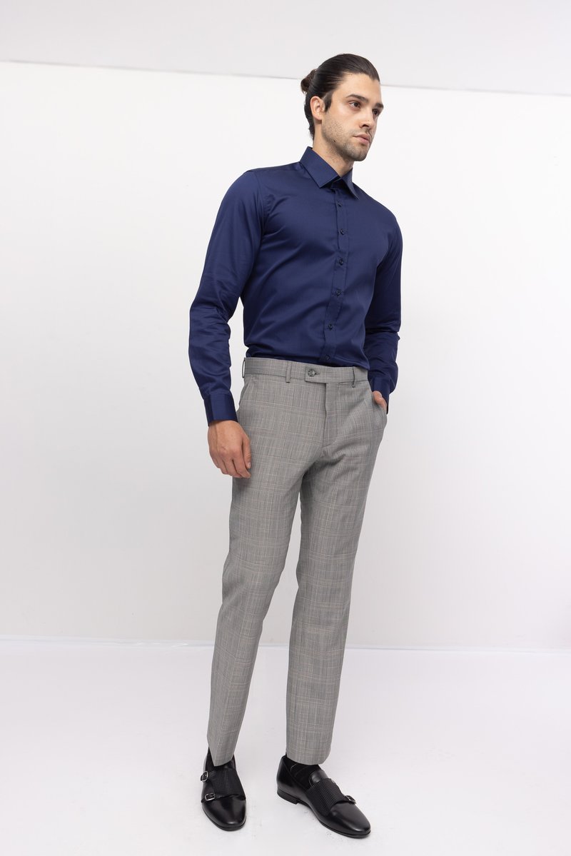 Italian Collar Dress Shirt- Navy dolce MODA Italian Collar Dress Shirt- Navy dolce MODA