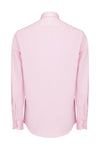 Italian Collar Long Sleeve Dress Shirt- Pink