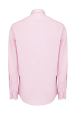 Italian Collar Long Sleeve Dress Shirt- Pink