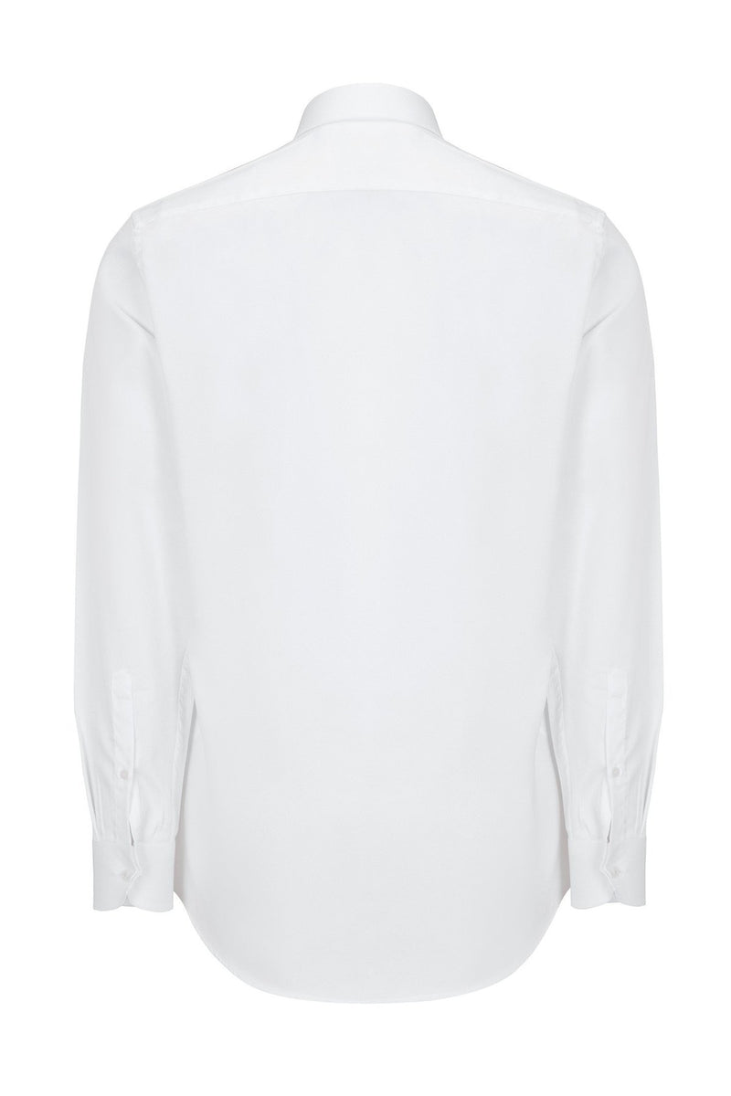 Italian Collar Dress Shirt - White