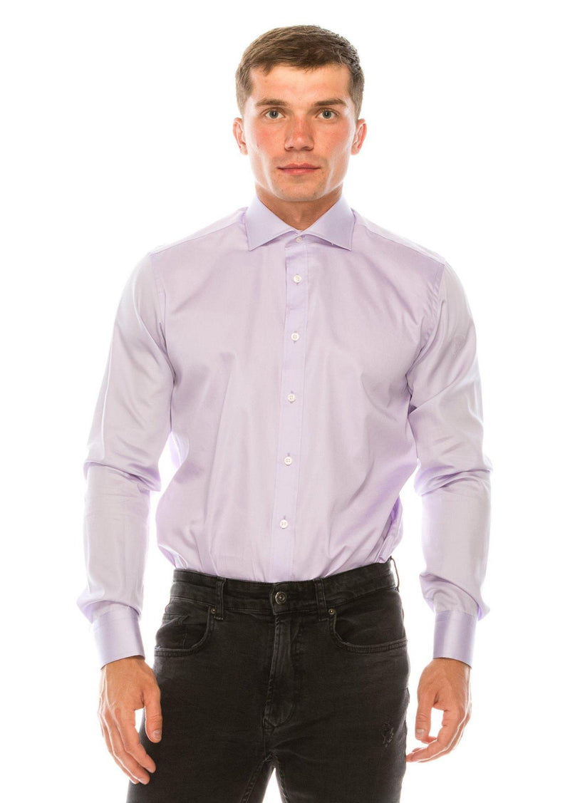 Spread Collar Dress Shirt- Lavender Spread Collar Dress Shirt- Lavender