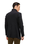 Asymmetric Zip Jacket- Black