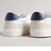 Retro Mesh Leather Sneaker - White/Navy