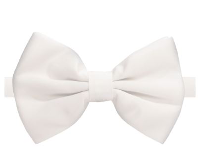 Satin Bowtie- White