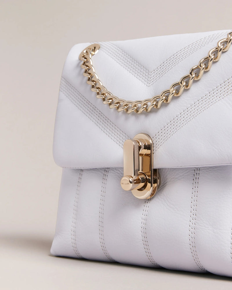 Women's Serpenti Forever Metallic Leather Shoulder Bag - Light Gold