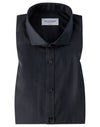 Slim Fit | Solid Long Sleeve Shirt - Black