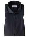 Slim Fit | Solid Long Sleeve Shirt - Black