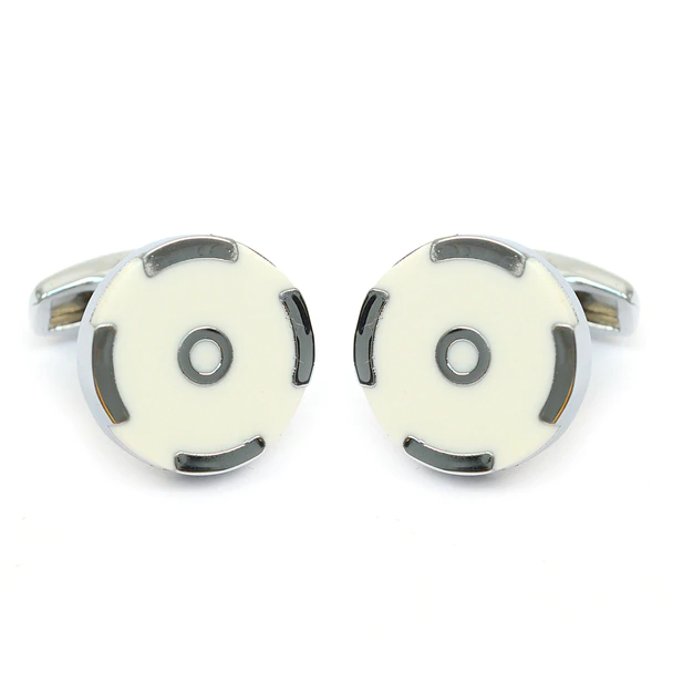 Round Brass Cufflinks