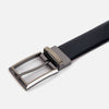 Reversible Leather Belt- Navy