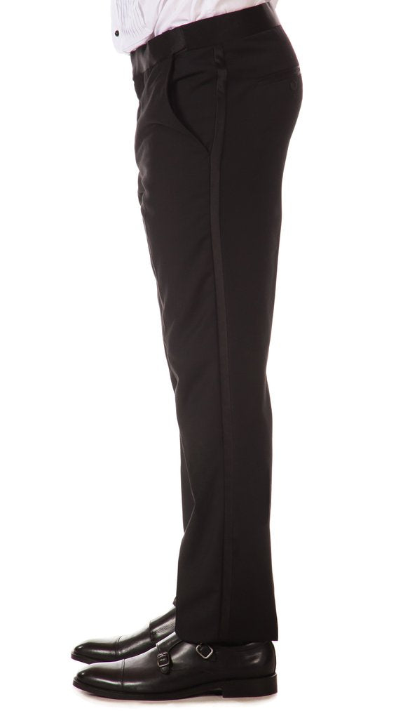 Alfani Mens SlimFit Stretch Black Tuxedo Pants Created for Macys   Macys