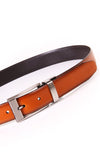 Reversible Leather Belt- Chocolate